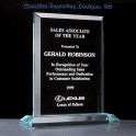 7" x 8 1/4" Acrylic Upright Recognition Jade Award