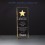 2 7/8" x 8" Clear Acrylic Star Award