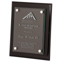  8x10 Black Piano Floating Glass Plaque