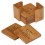 3 3/4" Square Bamboo Coaster Set