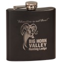 Flask Black 6oz Personalized for YOU!